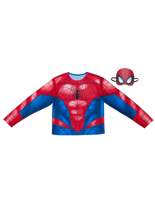 SPIDER-MAN COSTUME TOP & MASK ADULT