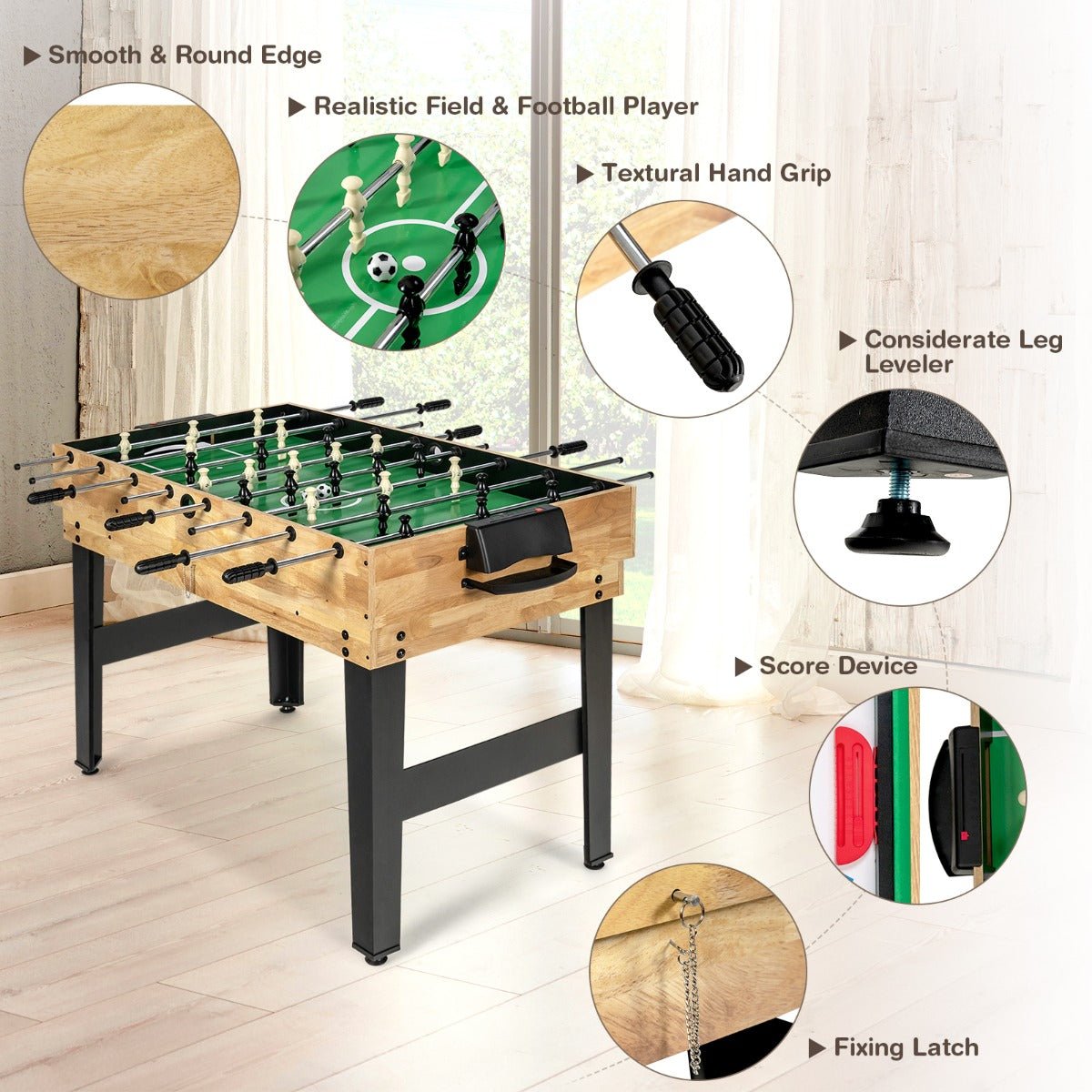 105.5 cm Multi Game Table for Game Room, Office, Bar, Club, Parties - Kids Mega Mart