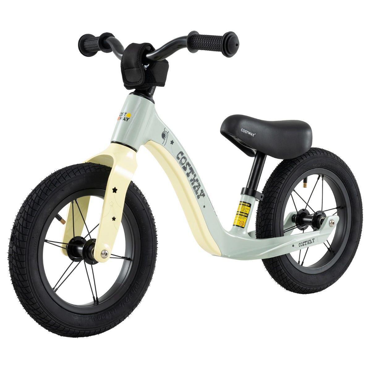 12 Inch Balance Bike | Adjustable Seat & Rotatable Handlebar Green