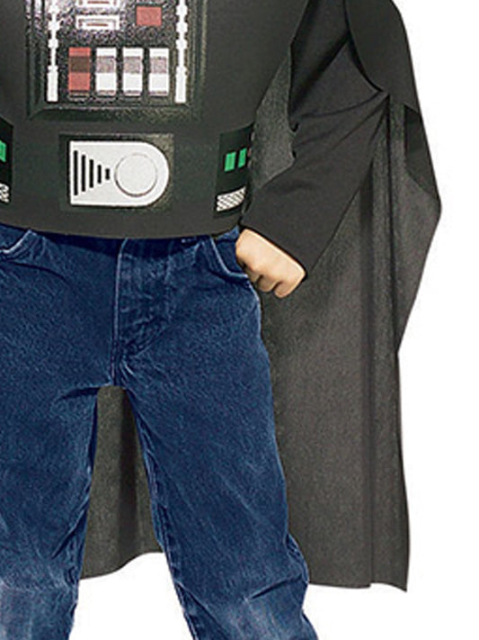 Kids Darth Vader costume set with mask and lightsaber for imaginative play at home.