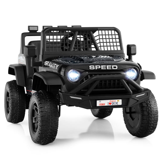 24V Black Ride-On Car | Remote Control & Dual Motors