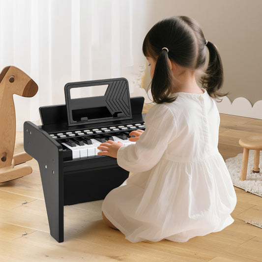 25 Key Mini Digital Piano | Black Kids Musical Keyboard Toy