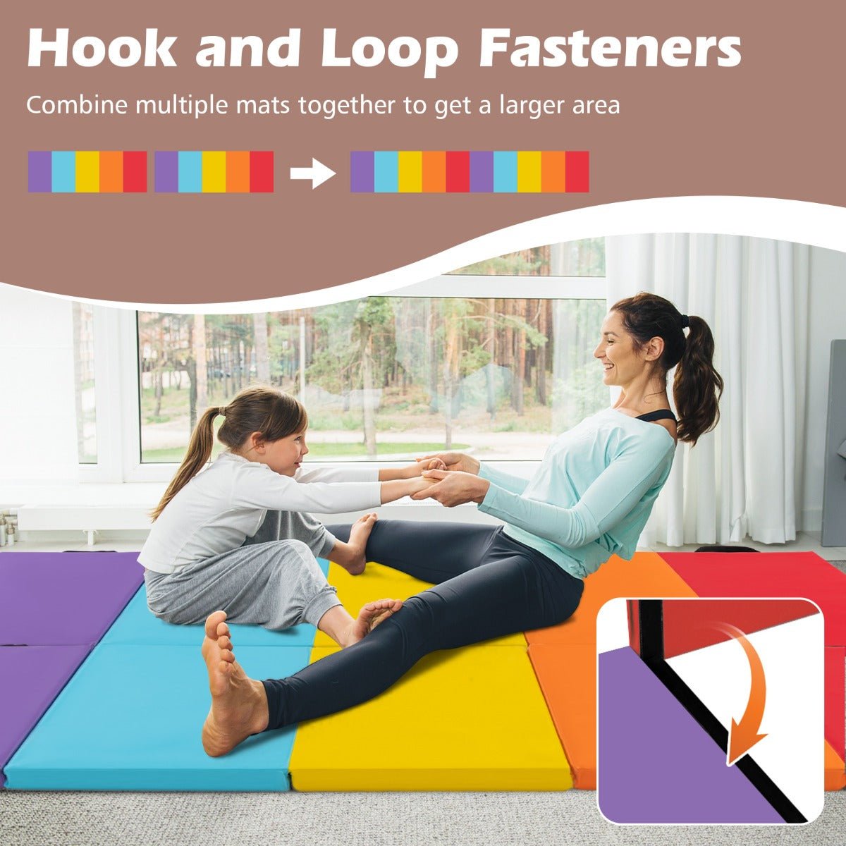 5-Panel Folding Gymnastics Mat for Kids - Kids Mega Mart