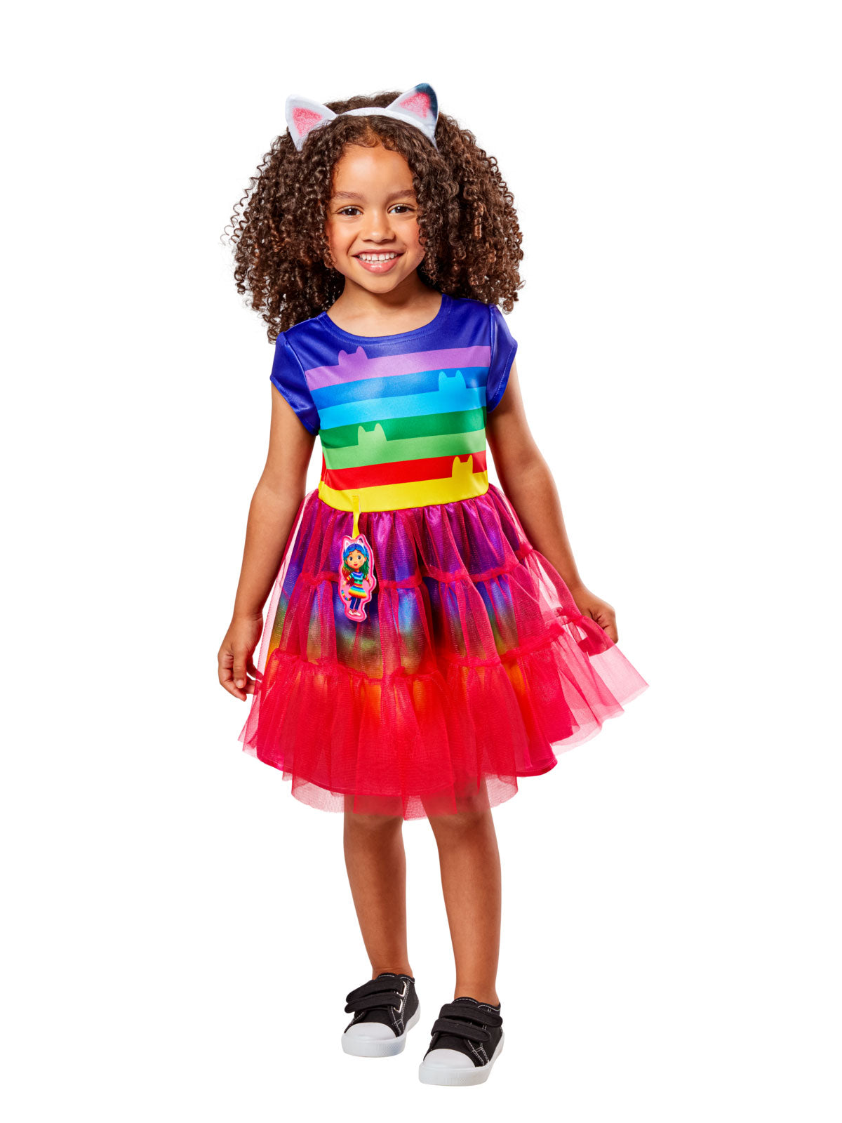 Gabby's Rainbow Tutu Dress Costume Dollhouse Kids Dress-Up