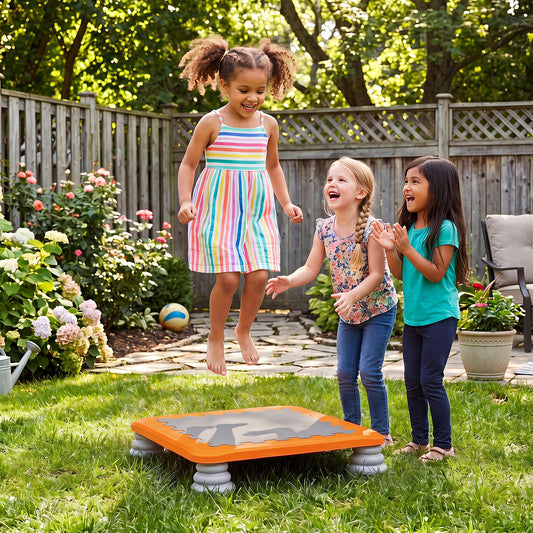 65cm Orange Kids Mini Trampoline