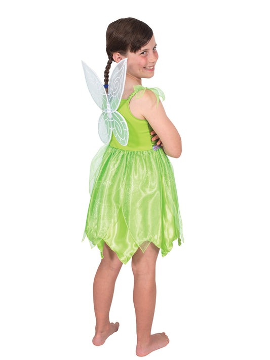 Tinker Bell Disney Princess Costume with Detachable Wings for Kids - Magical dress-up fun at home.
