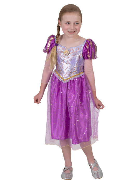 Rapunzel Sparkle Deluxe Costume | Shimmery Satin & Tulle Dress