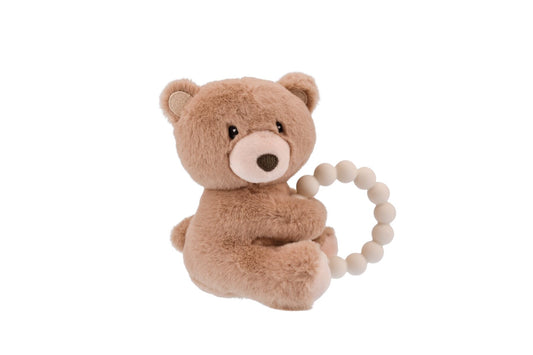 Snuggle Pal Benny Bear With Silicone Teething Ring