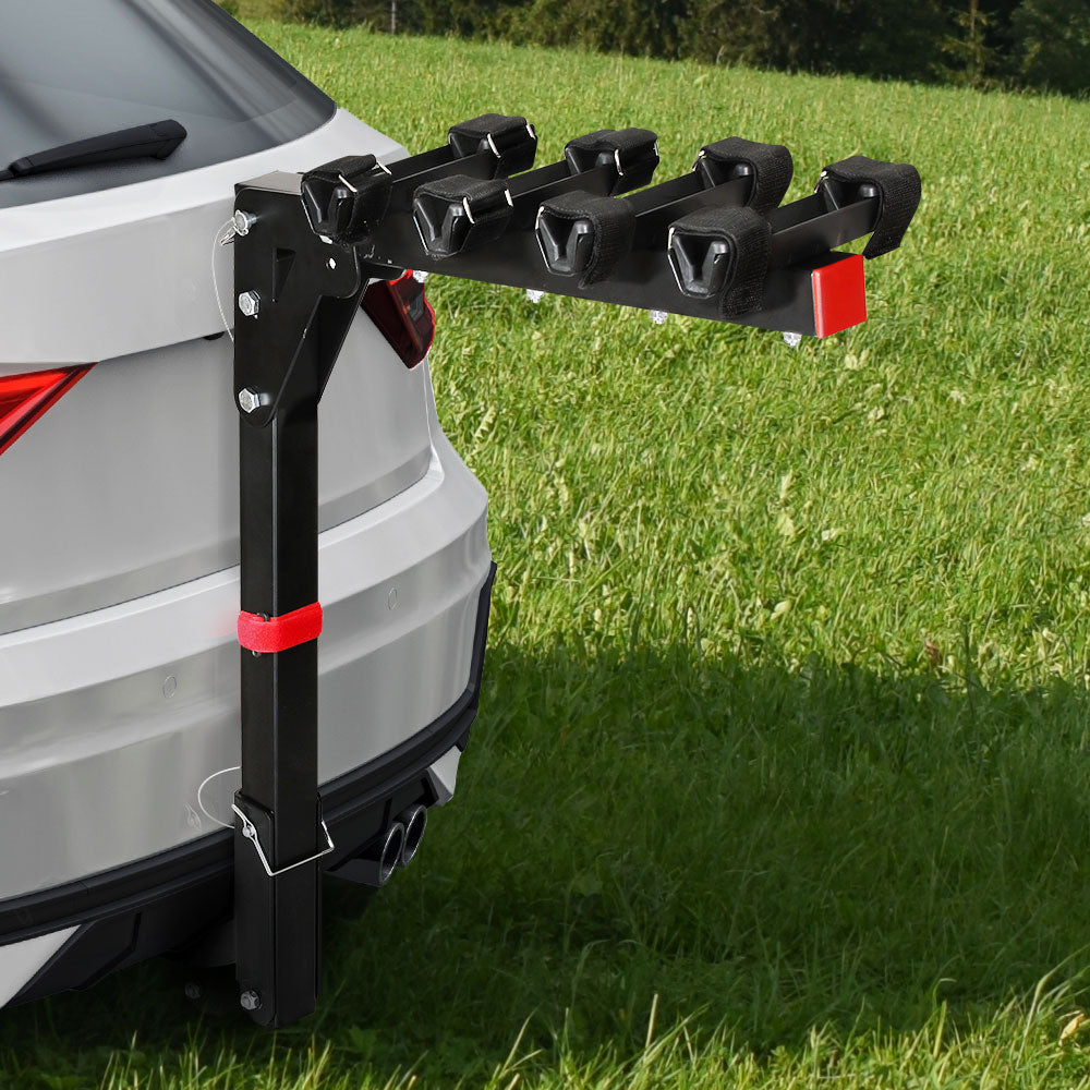 Giantz 4 Bicycle Bike Carrier Rack Car 2" Hitch Mount Foldable Black