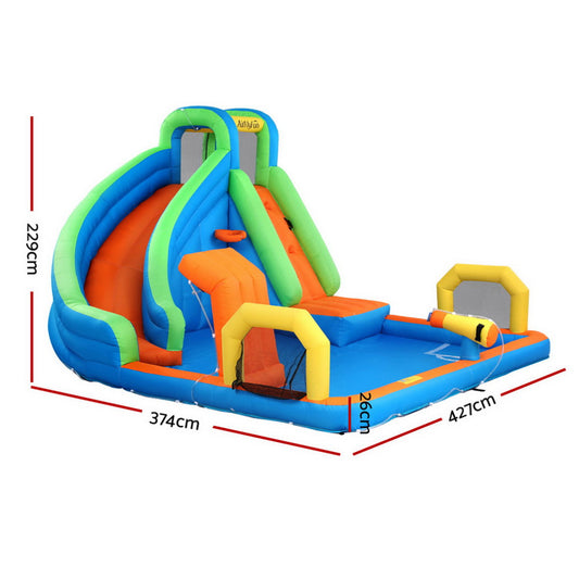 AirMyFun Kids Inflatable Pool Water Slide Cannon Splash Park