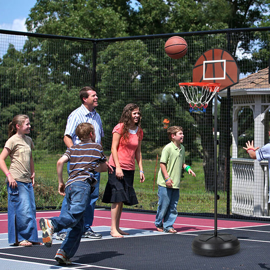 Kids Black Basketball Hoop | Dart Board | Adjustable Height