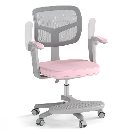 Pink Kids Desk Chair | Adjustable Height Swivel Seat Ages 3-10