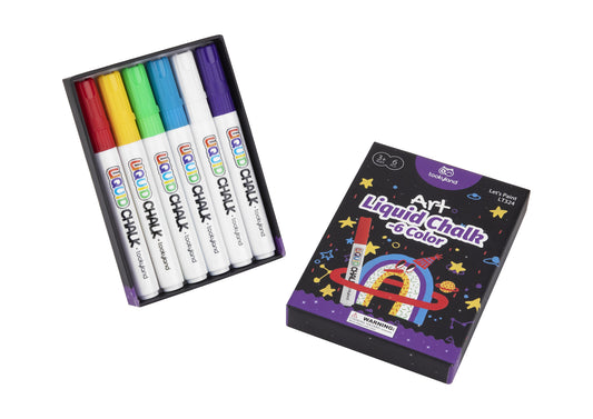 Tookyland Liquid Chalk 6 Colour Art Set for Kids & Adults