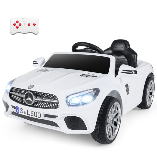 12V Mercedes Benz Kids Ride On Car | Remote Control | White