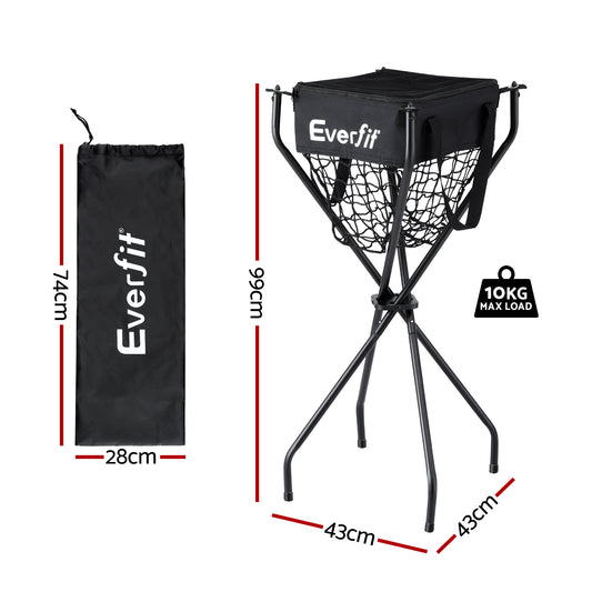 Everfit Portable Ball Cart Foldable Pickleball Tennis Baseball Softball