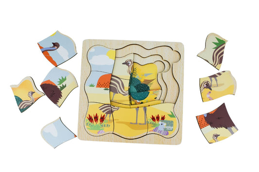 Bush Buddies Emu Life Cycle Layer Puzzle