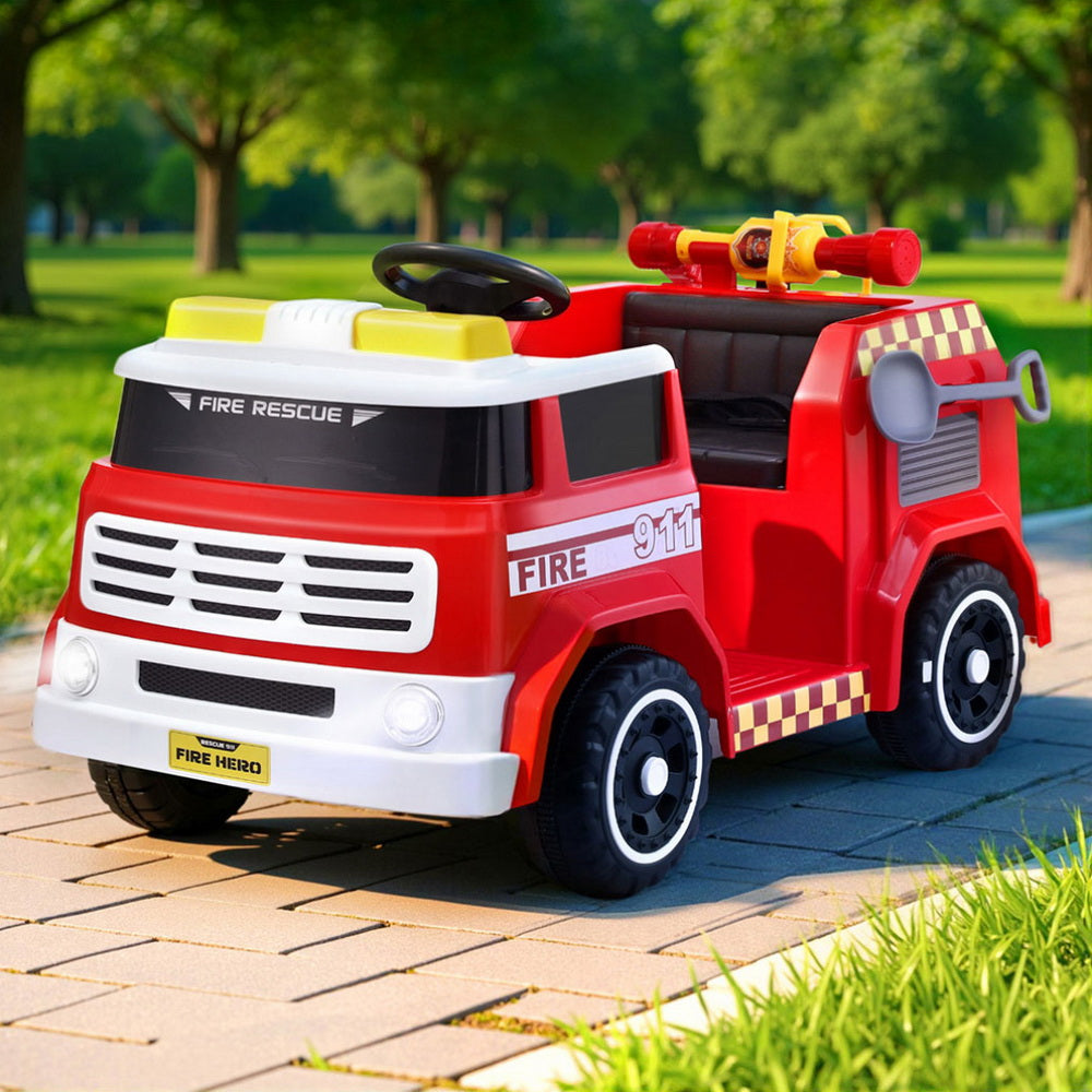 Rigo Kids Ride On Car Electric Fire Engine Fighting Truck with Water Gun Music Rigo Kids Ride On Car Electric Fire Engine Fighting Truck with Water Gun Music