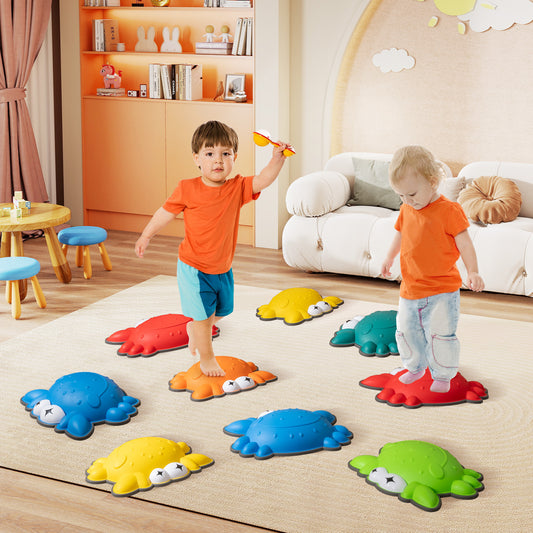 9 Colorful Crab Balance Stones | Anti-Slip Stepping Stones