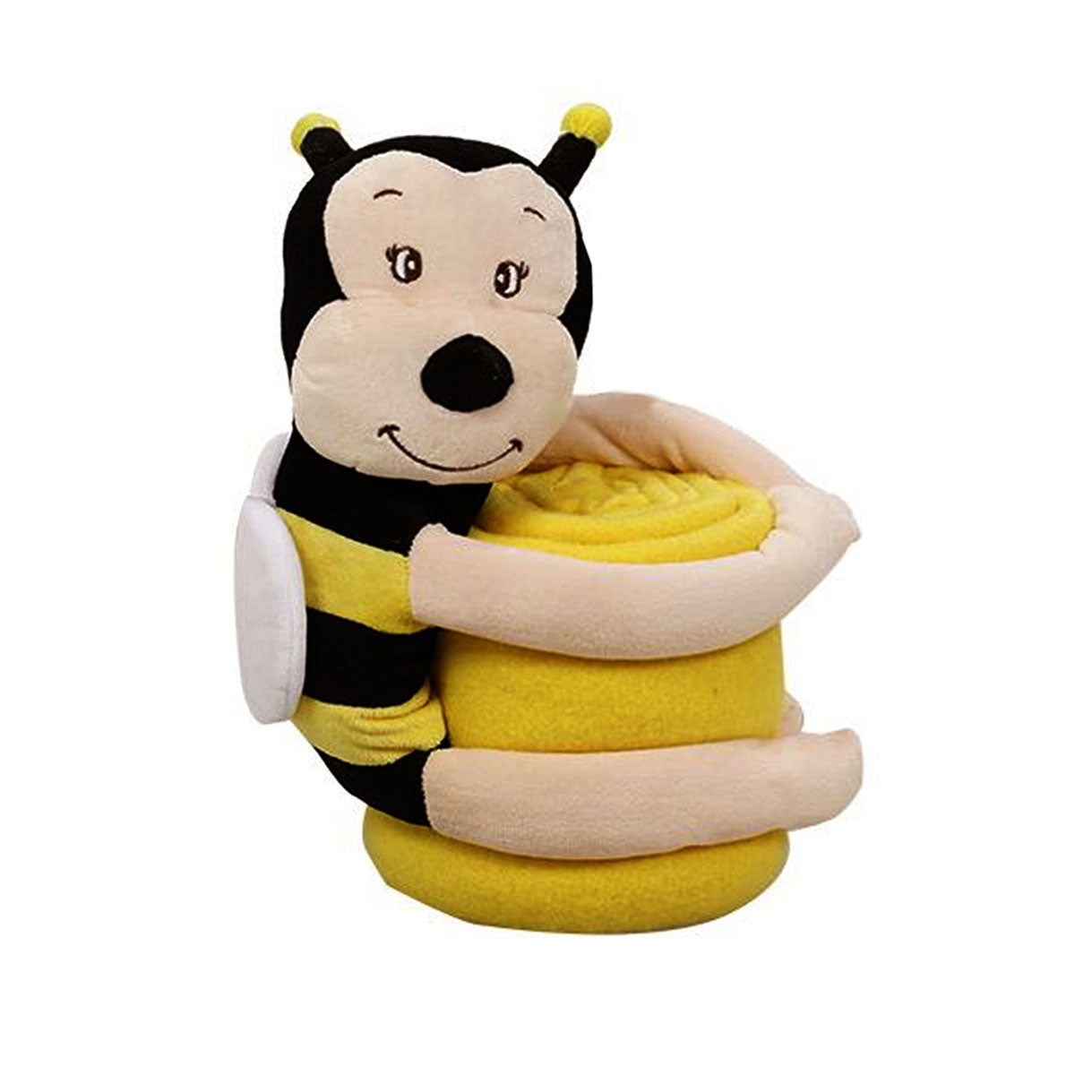 Cozy Baby Blanket with Bumble Bee Toy Kids Mega Mart