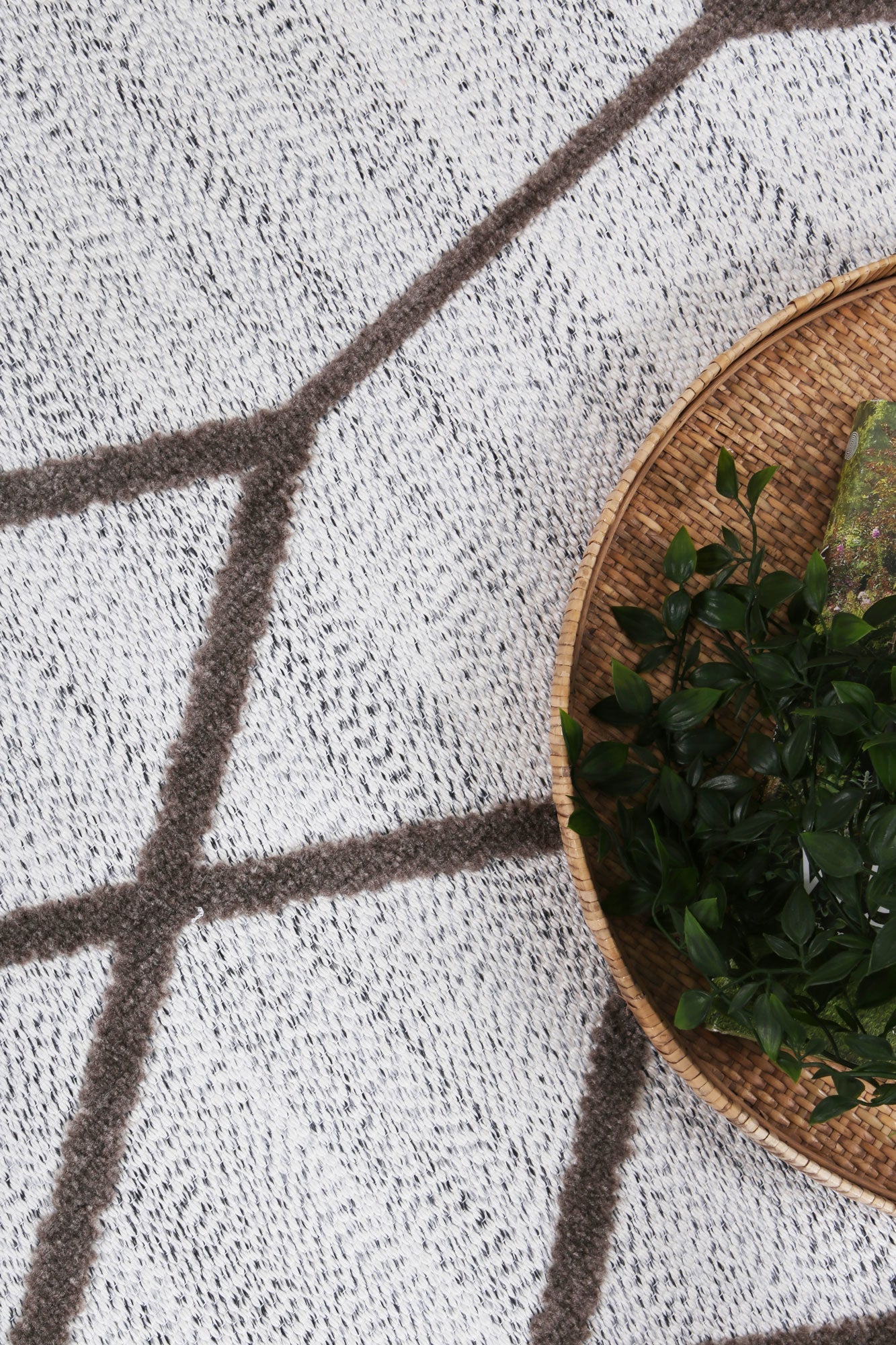 Kid-friendly cream beige tribal geometric runner rug, perfect for playrooms and bedrooms.