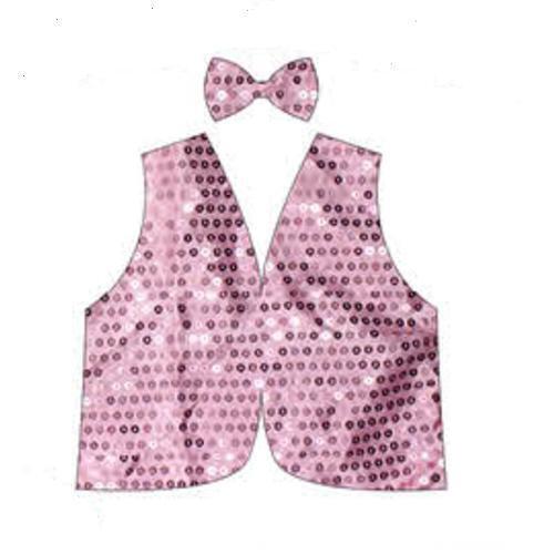 Kids Sequin Vest By Dress Up America - Sparkly Costume Vest With Adjustable Strap (Red, Medium, Ages 8-10) 8 thumbnail image