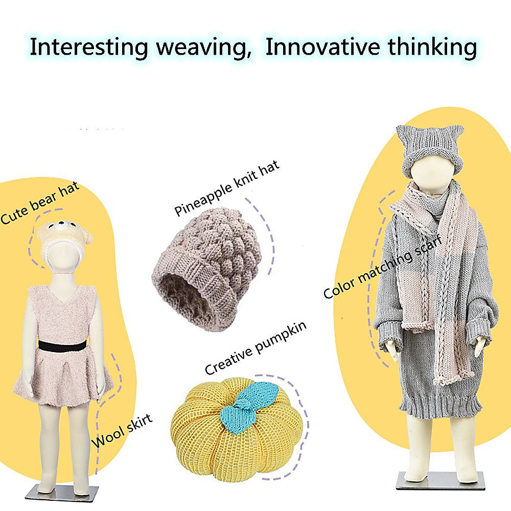 Kids DIY Knitting Machine for scarves & hats, ideal for creative home projects. Kids DIY Knitting Machine for scarves & hats, ideal for creative home projects.