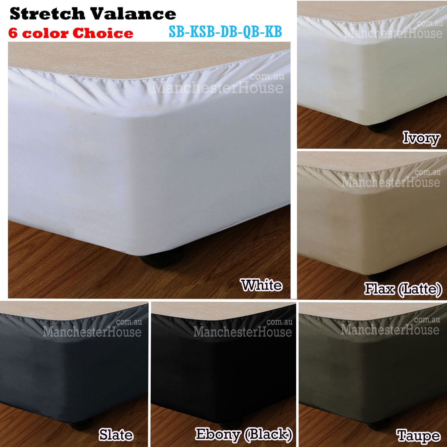Apartmento Ivory Stretch Valance for Single Bed | Child-friendly Easy Fit Home Decor