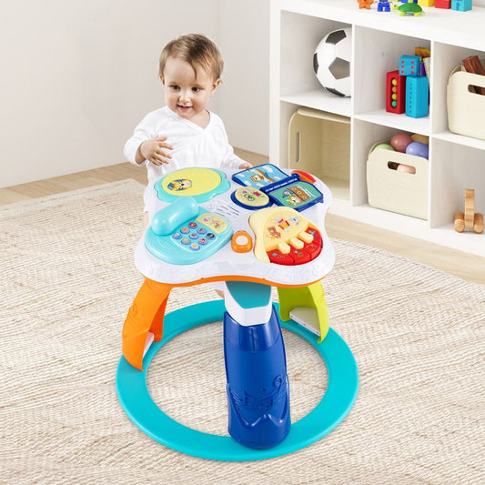 Baby Activity Center | White Adjustable 3-in-1 Fun Tabletop