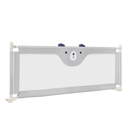 Grey Vertical Lifting Toddler Bed Rail | Double Lock & 24 Heights