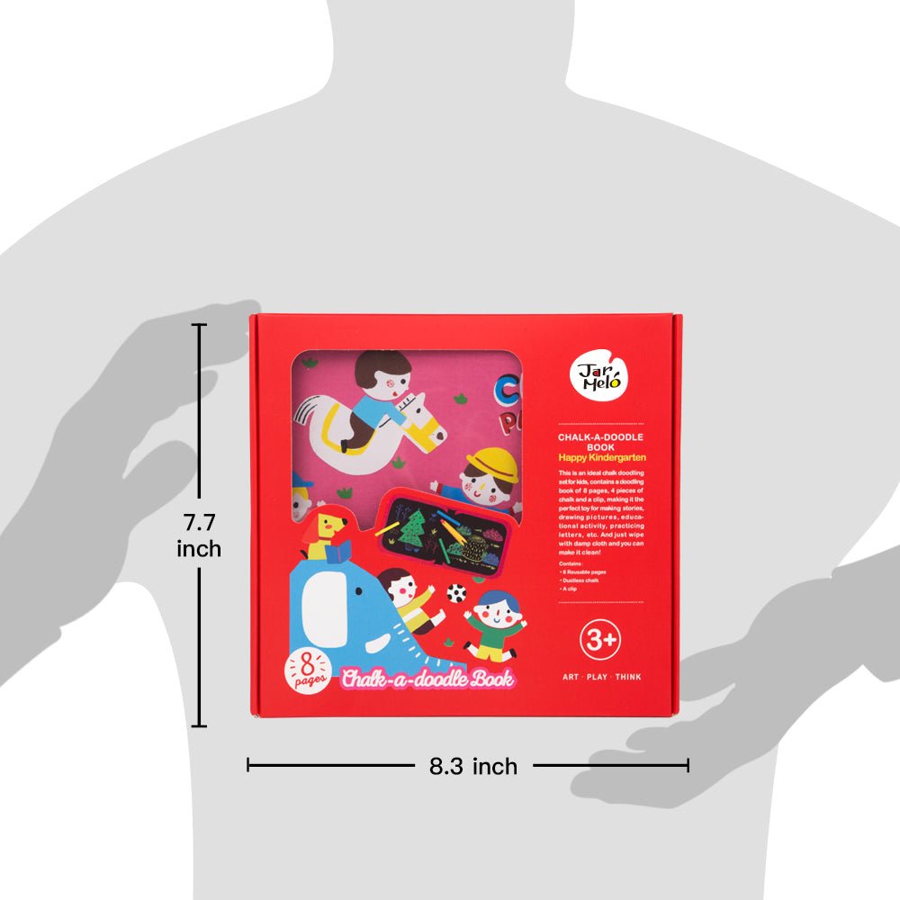 Chalk-A-Doodle Book Happy Kindergarten | reusable chalkboard book for creative play and learning at home. Chalk-A-Doodle Book Happy Kindergarten | reusable chalkboard book for creative play and learning at home.