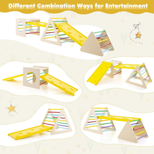 Montessori Climbing Triangle & Cube - 5 in 1 Adventure playset