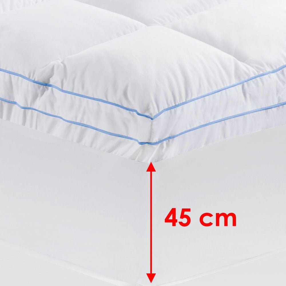Cloudland Memory Resistant Microball Mattress Topper for Single Bed | Hypoallergenic Kids Comfort