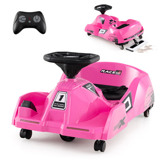 Pink Electric Go Kart 12V | Remote Control Ride On with Music