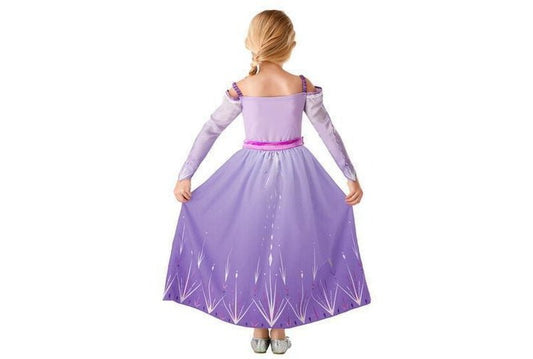 Elsa Prologue Dress Costume for Girls, Disney Frozen 2-themed, perfect for imaginative home play.