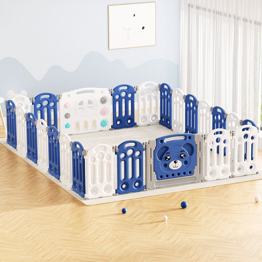 Keezi Kids Baby Playpen with 24 Panels for Safe Toddler Play at Home