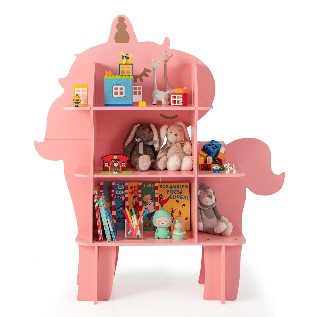 Kids Unicorn Bookcase Pink - Kids Mega Mart