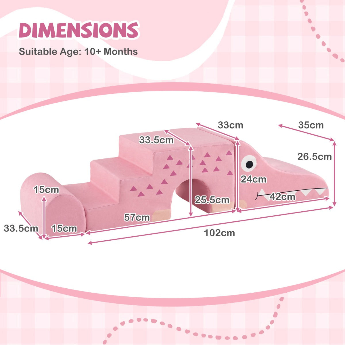 Kids Climbing Foam Blocks | Removable Velvet Covers | Pink Kids Climbing Foam Blocks | Removable Velvet Covers | Pink