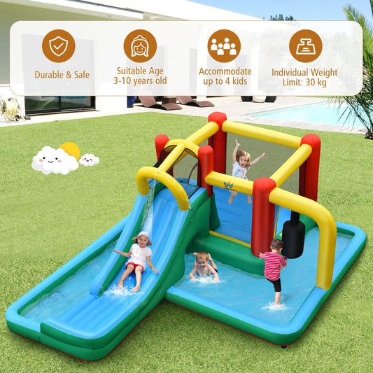 Kids Inflatable Water Slide | Colorful Multi-Area Fun Bounce House