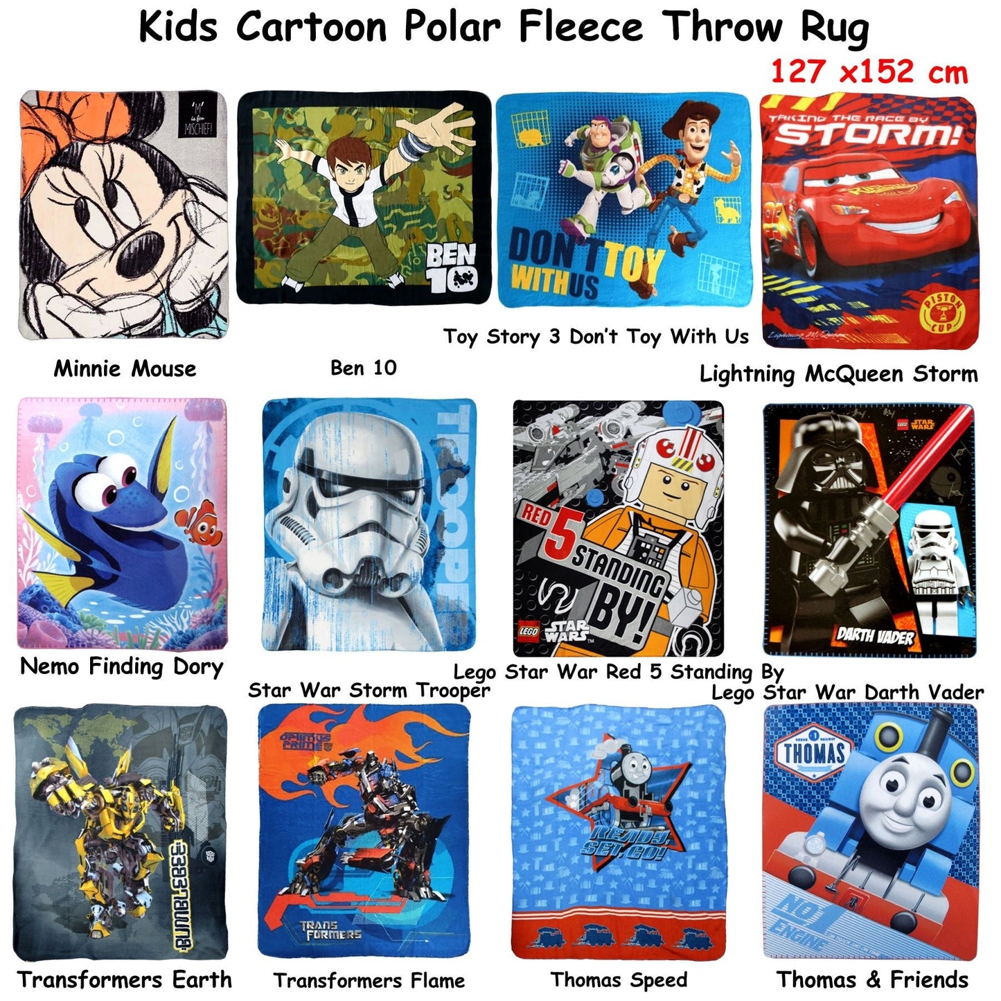 Star Wars kids fleece throw in red with iconic Red 5 design for cozy home decor.
