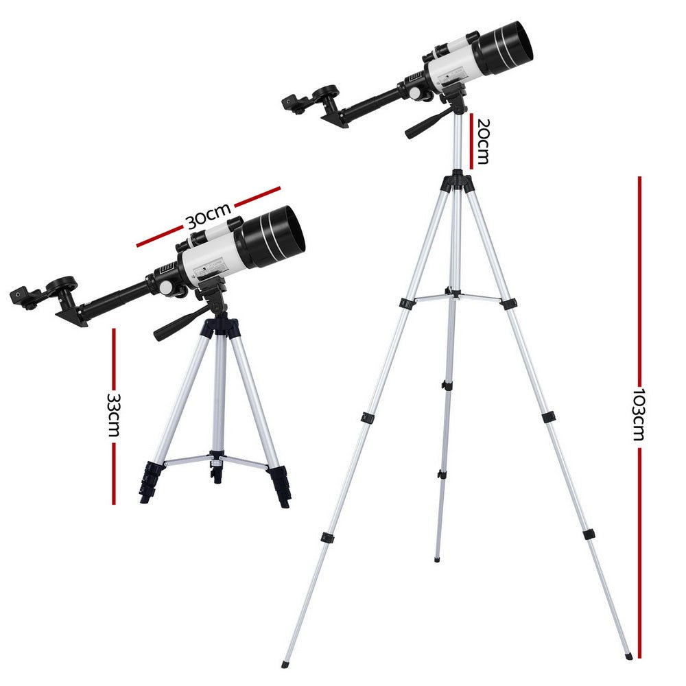 Portable 150X HD Astronomy Telescope with Tripod Optical Outdoor for Kids Adults - Kids Mega Mart