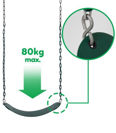 Kids double wooden swing set with trapeze bar for backyard playtime and enjoyment. Kids double wooden swing set with trapeze bar for backyard playtime and enjoyment.