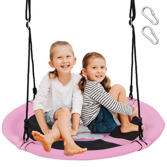 Saucer tree swing 40 with adjustable ropes - fun, safe outdoor play for kids.