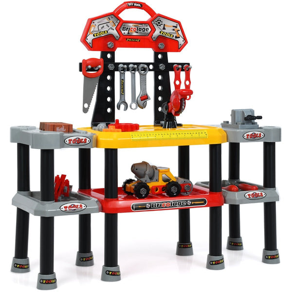 Build and Play: 121 PCS Toy Tool Set with Double-Tier Excitement