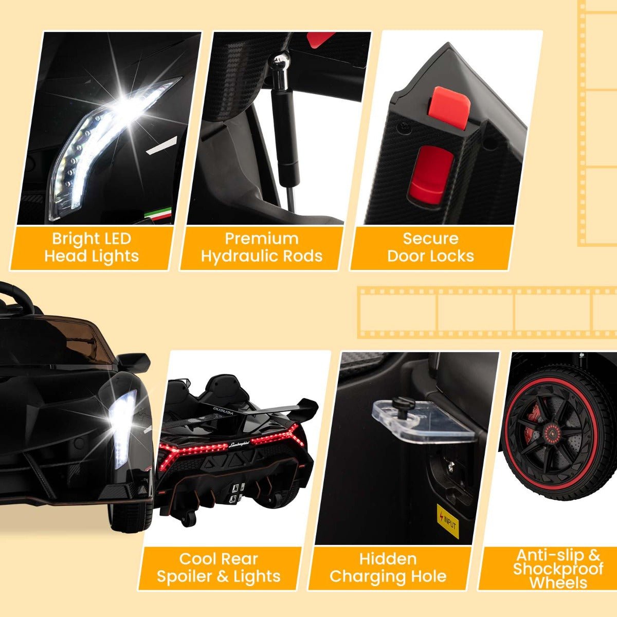 Realistic Lamborghini Riding Experience for Kids Realistic Lamborghini Riding Experience for Kids