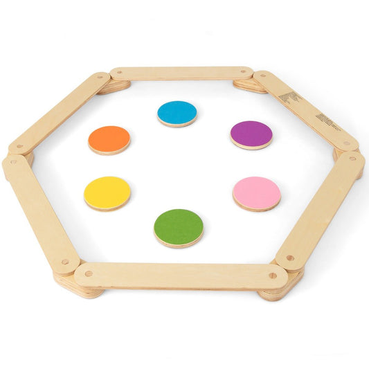 Enhance Coordination with 15-Piece Wooden Balance Beam & Step Stones