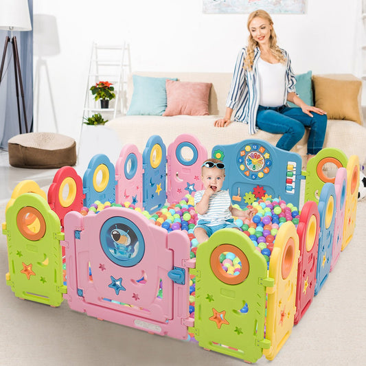Baby Play Area with Safety Lock and Adorable Toys