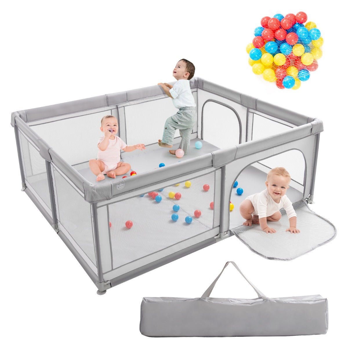 1.8m Playpen with Ocean Ball Pit for Babies and Toddlers: Extra Large Play Yard