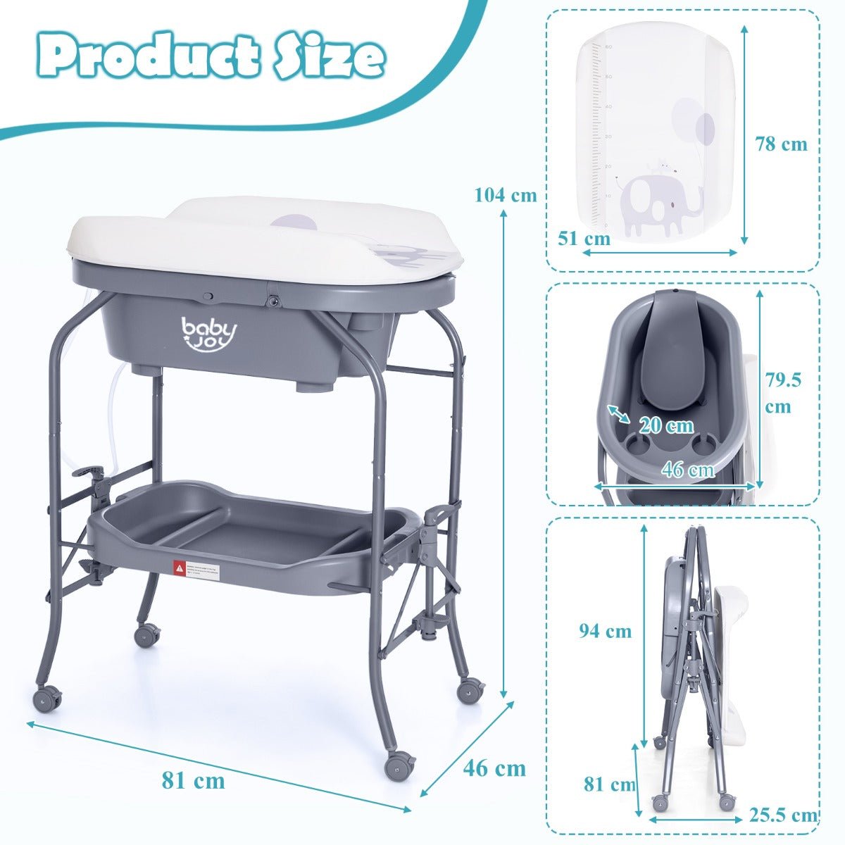 2 in 1 Baby Changing Table - Quality Baby Care at Kids Mega Mart