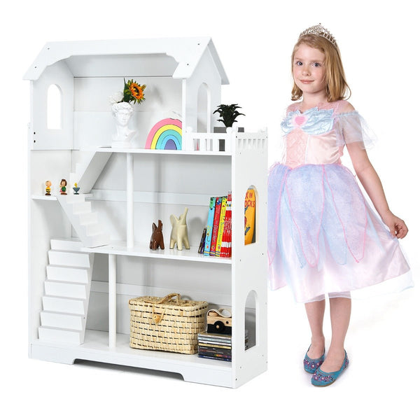 Explore Creativity - 2-in-1 Kids Dollhouse with Spacious Design for Toddlers