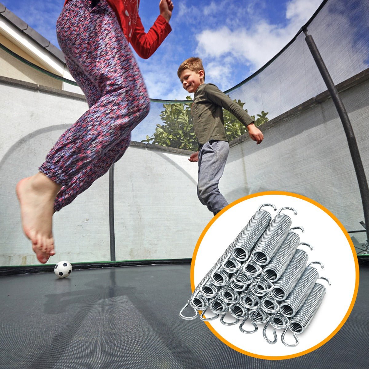 Bounce Back: 20 Pack 14cm Trampoline Springs with T-Hook Pull Tool